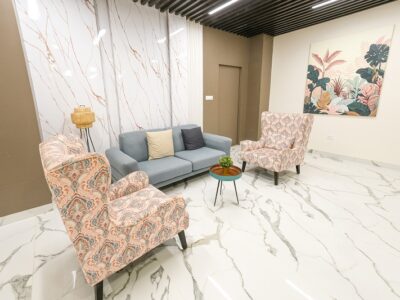 Reception area at Casa Hotel & Suites Hyderabad