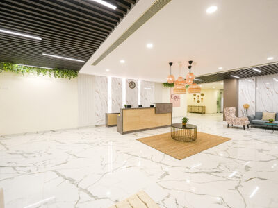 Premium hotel reception at Casa Hotel & Suites Hyderabad