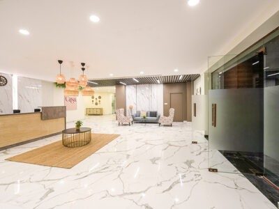 Welcoming hotel lobby Casa Hotel Hyderabad