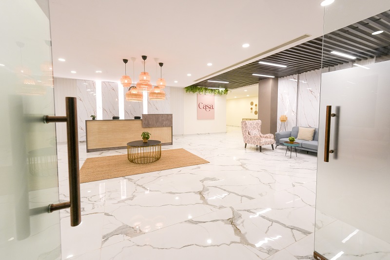 casa hotel reception Stylish hotel reception lobby Casa Hotel Hyderabad